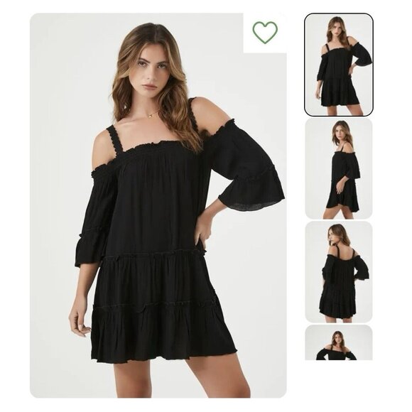 FOREVER 21 Women's Off-the-Shoulder Mini Dress NWT 2x - Picture 1 of 4